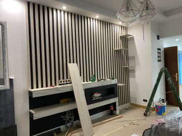 salón en obras